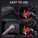 GCZ Car Jump Starter 2000A with Air Compressor, Power Bank, and LED Light for Road Emergencies and Tire Inflation