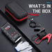 GCZ Car Jump Starter 2000A with Air Compressor, Power Bank, and LED Light for Road Emergencies and Tire Inflation