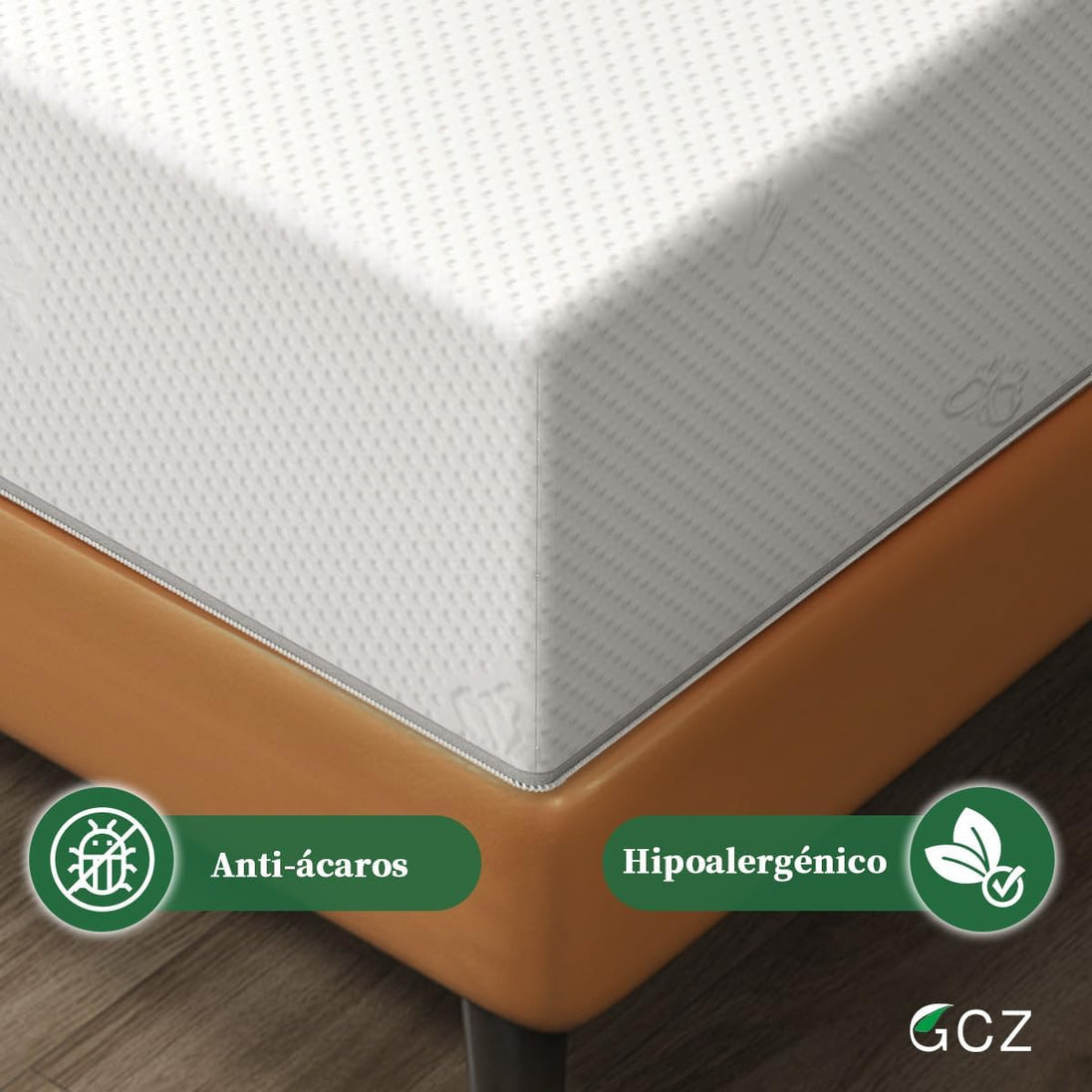 GCZ Colchón Matrimonial Memory Foam con Soporte Ergonómico y Alivio de Presión para Dormitorio