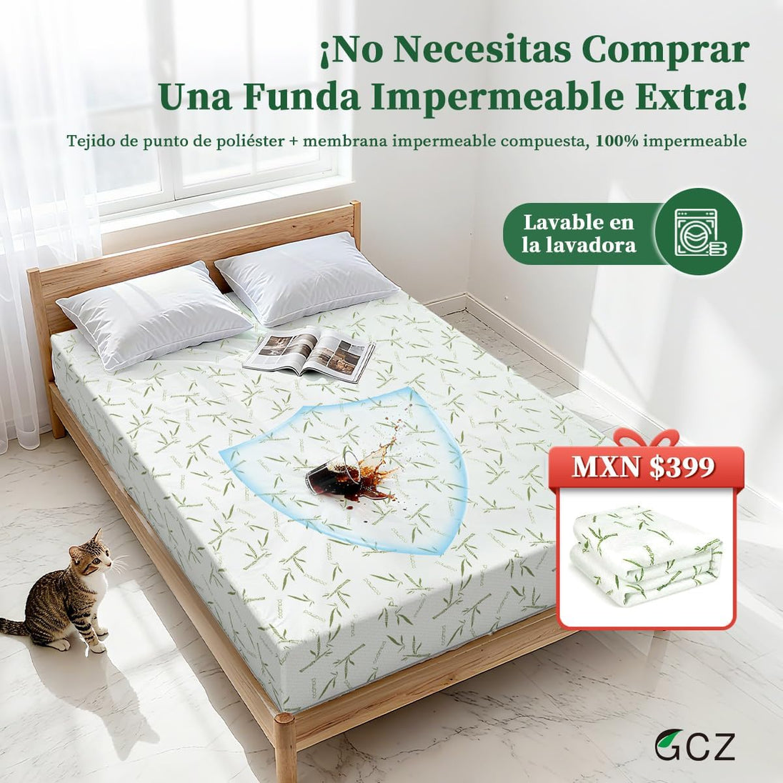 GCZ Colchón Matrimonial Memory Foam con Soporte Ergonómico y Alivio de Presión para Dormitorio